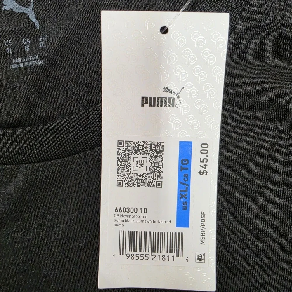 Christian Pulisic Puma CP Never Stop Tee 660300 10 Men's Size XLarge